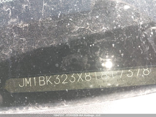 Продаж на аукціоні авто 2008 Mazda Mazda3 Gt, vin: JM1BK323X81817378, номер лоту: 12647217