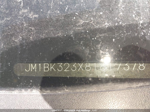 Продаж на аукціоні авто 2008 Mazda Mazda3 Gt, vin: JM1BK323X81817378, номер лоту: 12647217