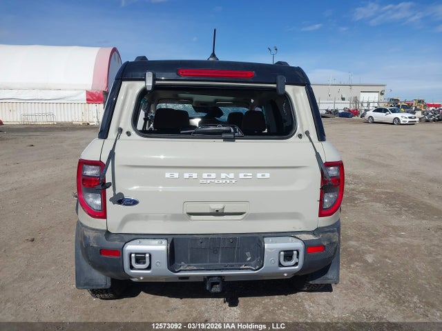 2025 Ford Bronco Sport Outer Banks მანქანა იყიდება აუქციონზე, vin: 3FMCR9CN3SRF17791, აუქციონის ნომერი: 12573092