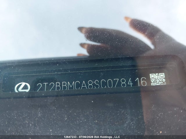 12647233 :رقم المزاد ، 2T2BBMCA8SC078416 vin ، 2025 Lexus Rx 350h مزاد بيع