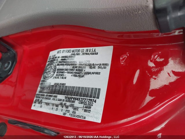 2002 Ford Mustang მანქანა იყიდება აუქციონზე, vin: 1FAFP44452F212974, აუქციონის ნომერი: 12632913