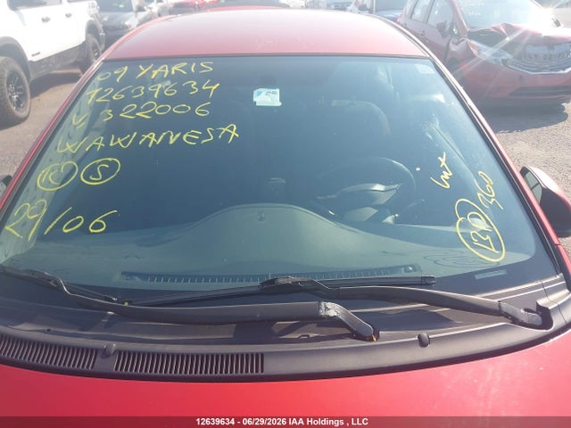 12639634 :رقم المزاد ، JTDBT923591322006 vin ، 2009 Toyota Yaris مزاد بيع