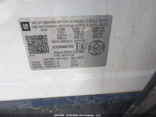 GMC Terrain Sle 2020 3GKALTEV3LL107864 Image 18