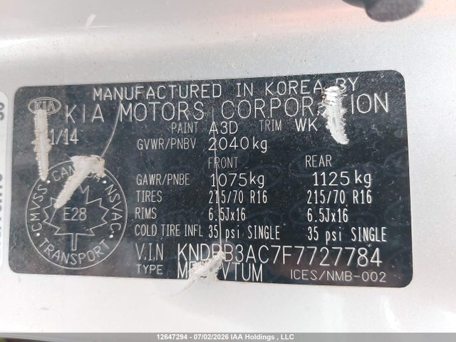 KIA Sportage Lx 2015 KNDPB3AC7F7727784 Image 18