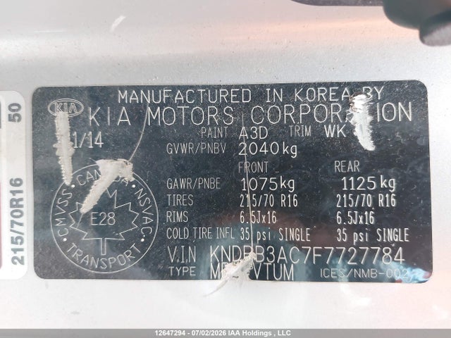 KIA Sportage Lx 2015 KNDPB3AC7F7727784 Image 9