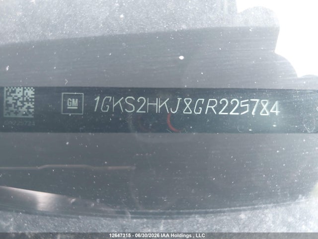 12647315 :رقم المزاد ، 1GKS2HKJ8GR225784 vin ، 2016 Gmc Yukon Xl Denali Denali مزاد بيع