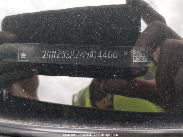 2019 Chevrolet Impala Lt მანქანა იყიდება აუქციონზე, vin: 2G11Z5SA7K9104466, აუქციონის ნომერი: 12647321