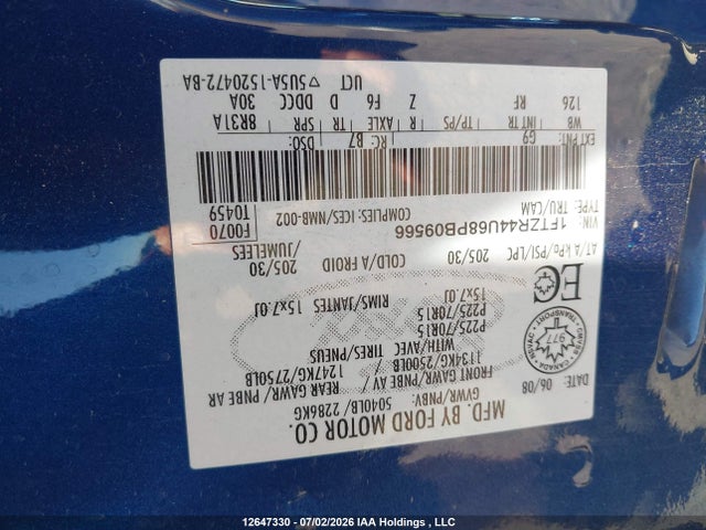 Aukcja sprzedaży 2008 Ford Ranger Super Cab, vin: 1FTZR44U68PB09566, numer aukcji: 12647330