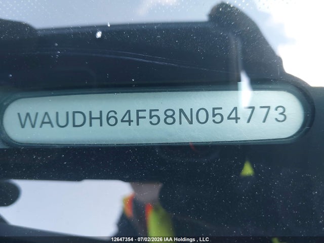 12647354 :رقم المزاد ، WAUDH64F58N054773 vin ، 2008 Audi A6 3.2l مزاد بيع