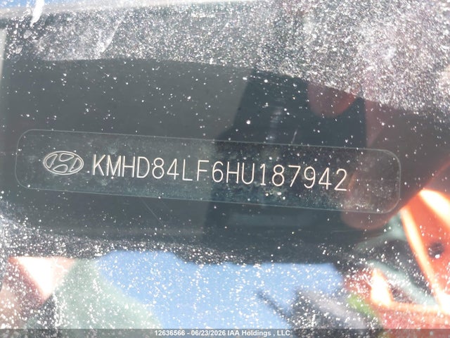12636566 :رقم المزاد ، KMHD84LF6HU187942 vin ، 2017 Hyundai Elantra Gl مزاد بيع