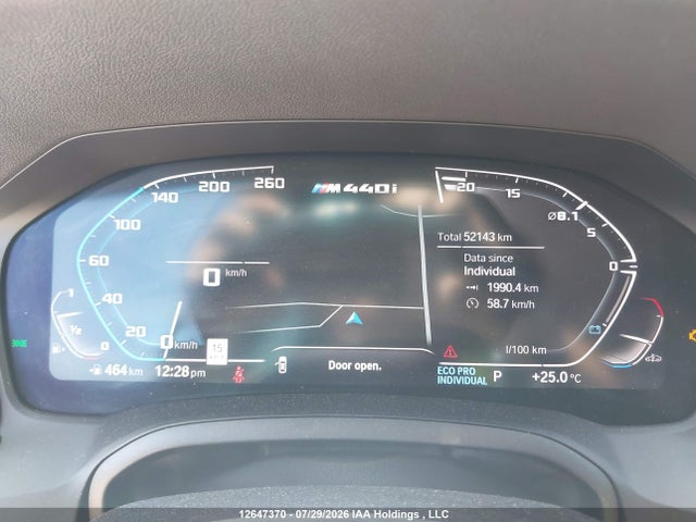 Aukcja sprzedaży 2022 Bmw M440i Gran Coupe Xdrive, vin: WBA13AW03NFM04906, numer aukcji: 12647370