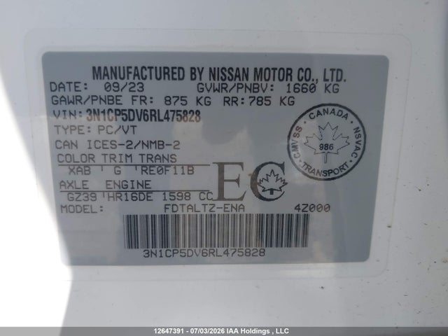 Nissan KICKS SR 2024 3N1CP5DV6RL475828 Image 9