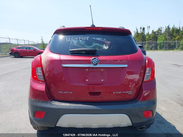 12647428 :رقم المزاد ، KL4CJFSB7GB662579 vin ، 2016 Buick Encore Convenience مزاد بيع