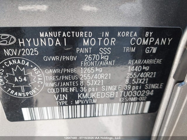 Genesis Gv60 +/sport 2026 KMUKEDSB1TU030294 Image 9