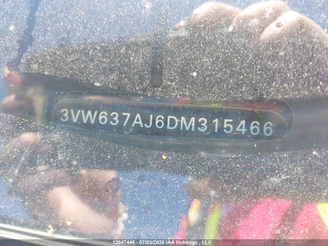 12647446 :رقم المزاد ، 3VW637AJ6DM315466 vin ، 2013 Volkswagen Jetta Turbocharged Hybrid Comfortline/highline/trendline مزاد بيع