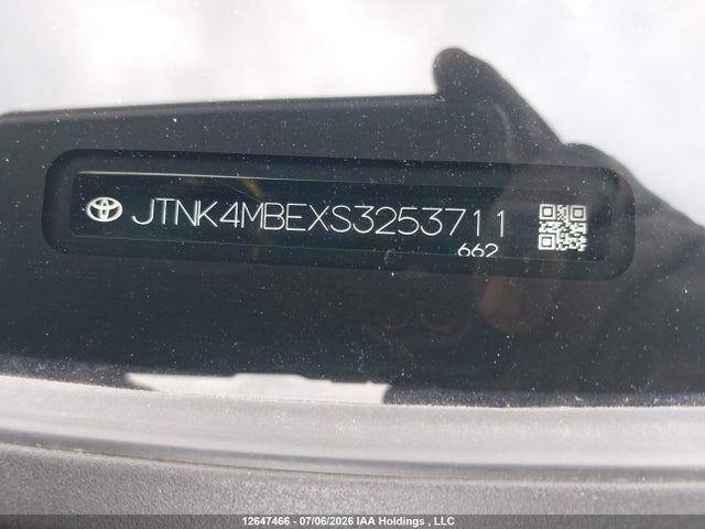 JTNK4MBEXS3253711 Toyota Corolla N