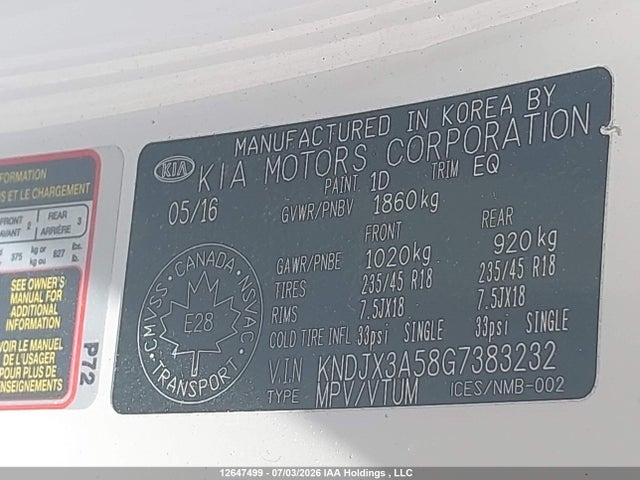 Продаж на аукціоні авто 2016 Kia Soul Ex/ex+/ex+ Eco/sport Special Edition/sx/sx Luxury/urban Special Edition, vin: KNDJX3A58G7383232, номер лоту: 12647499