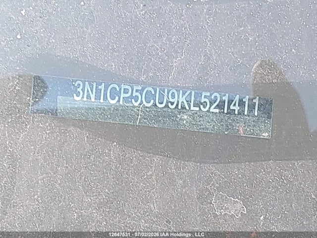 Aukcja sprzedaży 2019 Nissan Kicks S/sr/sv, vin: 3N1CP5CU9KL521411, numer aukcji: 12647531
