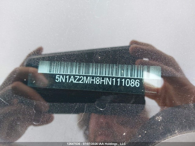 Aukcja sprzedaży 2017 Nissan Murano S/sl/sv/platinum, vin: 5N1AZ2MH8HN111086, numer aukcji: 12647536