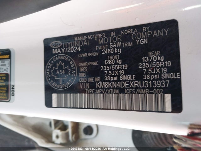 Продаж на аукціоні авто 2024 Hyundai Ioniq 5 Sel, vin: KM8KN4DEXRU313937, номер лоту: 12647583