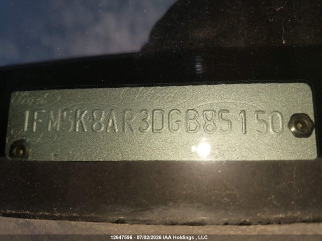 Продажа на аукционе авто 2013 Ford Utility Police Interceptor, vin: 1FM5K8AR3DGB85150, номер лота: 12647596