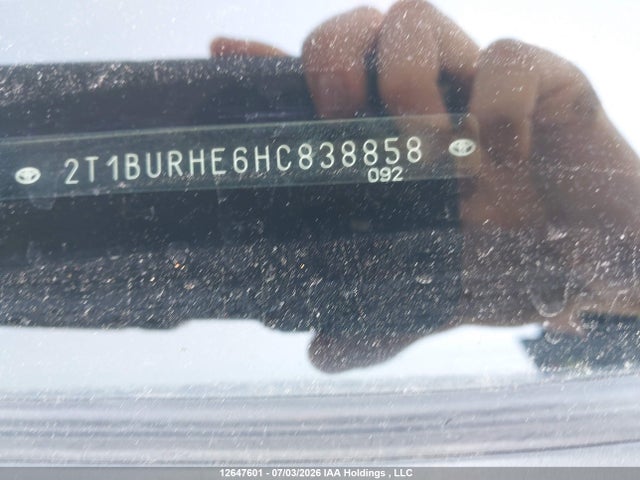 2T1BURHE6HC838858 Toyota Corolla L/le/xle/se/xse