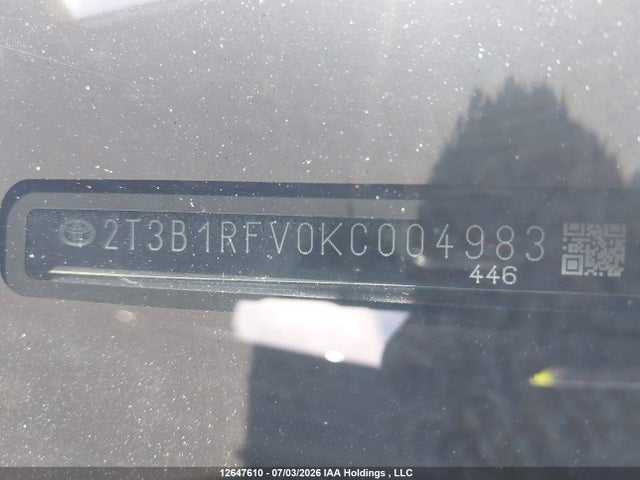 Toyota RAV4 LE 2019 2T3B1RFV0KC004983 Image 18