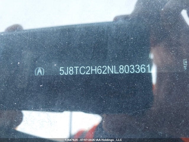 Aukcja sprzedaży 2022 Acura Rdx A-spec, vin: 5J8TC2H62NL803361, numer aukcji: 12647625