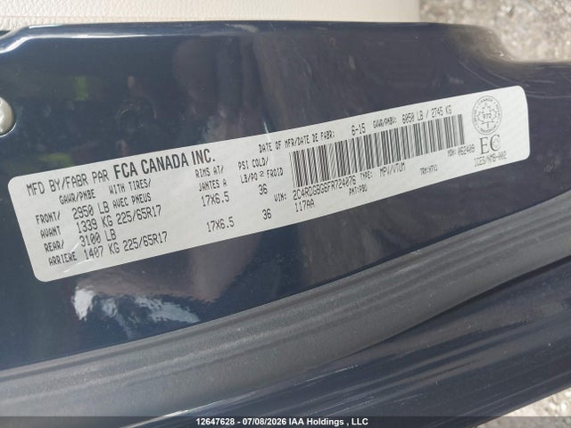 Dodge Grand Caravan Se/sxt 2015 2C4RDGBG6FR724076 Image 9