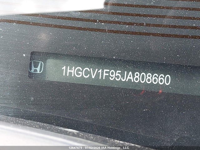 Aukcja sprzedaży 2018 Honda Accord Touring, vin: 1HGCV1F95JA808660, numer aukcji: 12647679
