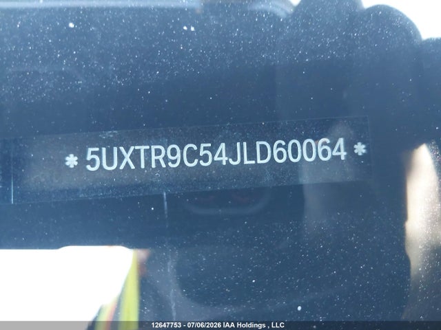 Aukcja sprzedaży 2018 Bmw X3 Xdrivem40i, vin: 5UXTR9C54JLD60064, numer aukcji: 12647753