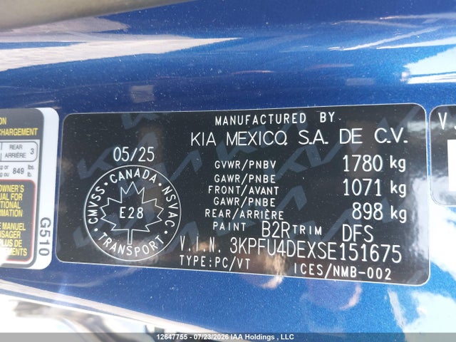 KIA K4 Ex/ex+ 2025 3KPFU4DEXSE151675 Image 9
