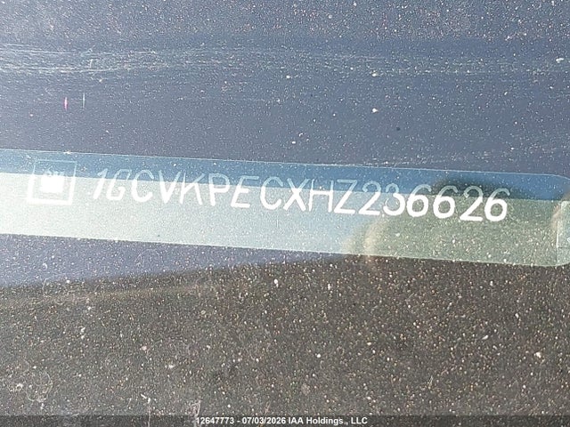 12647773 :رقم المزاد ، 1GCVKPECXHZ236626 vin ، 2017 Chevrolet Silverado 1500 Custom مزاد بيع