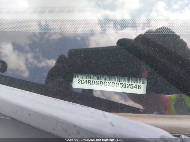 12647792 :رقم المزاد ، 2C4RDGDGXDR592546 vin ، 2013 Dodge Grand Caravan Crew مزاد بيع
