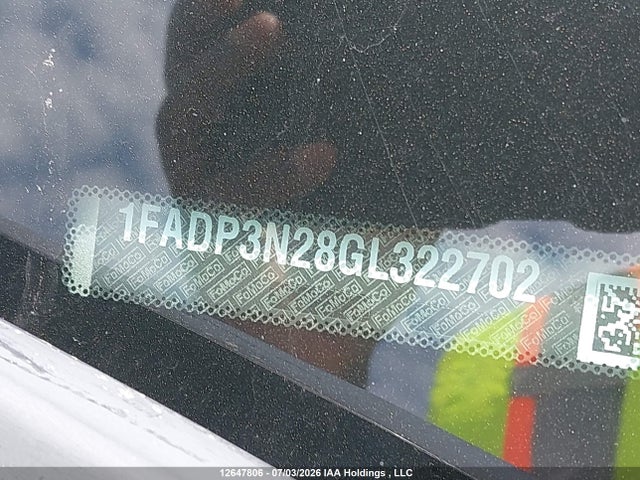 Продаж на аукціоні авто 2016 Ford Focus, vin: 1FADP3N28GL322702, номер лоту: 12647806