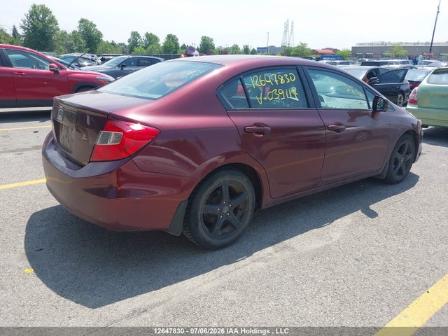 Aukcja sprzedaży 2012 Honda Civic Ex, vin: 2HGFB2F5XCH039117, numer aukcji: 12647830