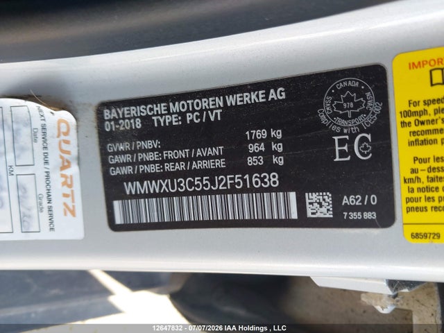 Mini 5 Door Cooper S 2018 WMWXU3C55J2F51638 Image 18