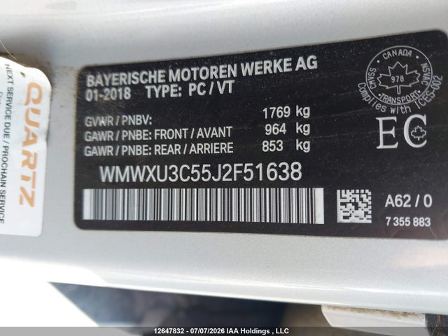 Mini 5 Door Cooper S 2018 WMWXU3C55J2F51638 Image 9