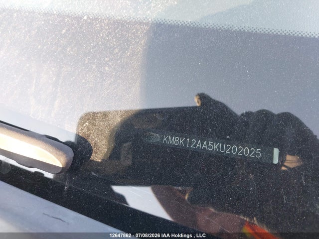 12647862 :رقم المزاد ، KM8K12AA5KU202025 vin ، 2019 Hyundai Kona 2.0l Essential مزاد بيع