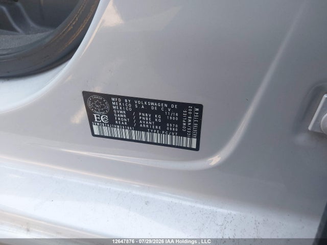 3VW2B7AJ1HM291861 Volkswagen Jetta 1.4 Tsi Trendline+