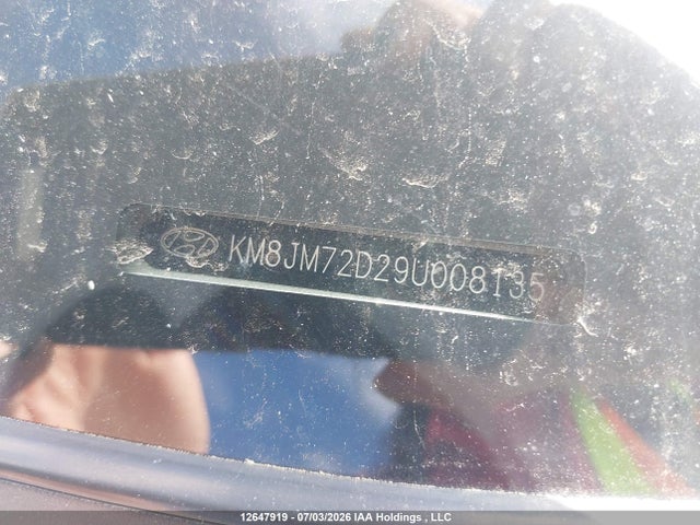 2009 Hyundai Tucson Gl V6/limited მანქანა იყიდება აუქციონზე, vin: KM8JM72D29U008135, აუქციონის ნომერი: 12647919
