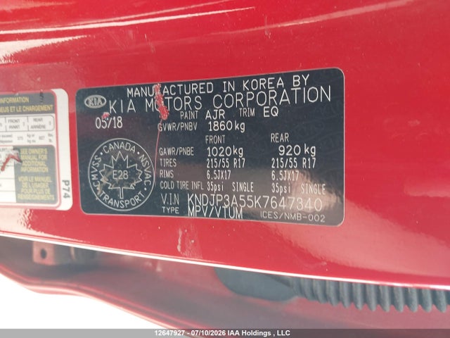 Продаж на аукціоні авто 2019 Kia Soul +, vin: KNDJP3A55K7647340, номер лоту: 12647927