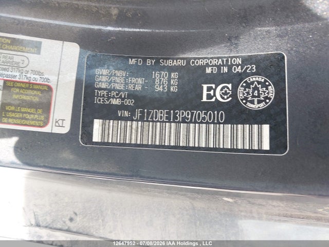 Subaru Brz Limited 2023 JF1ZDBE13P9705010 Image 18