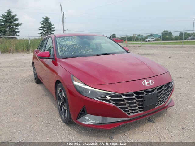 12647959 :رقم المزاد ، KMHLN4AG5NU314241 vin ، 2022 Hyundai Elantra Sel مزاد بيع