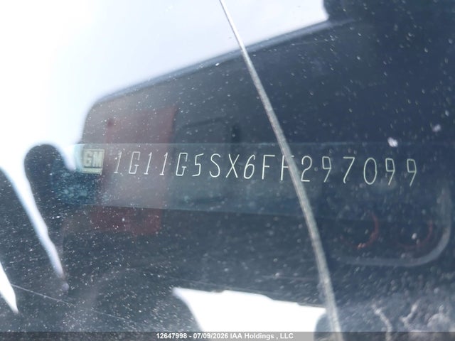 1G11G5SX6FF297099 Chevrolet Malibu 2lz