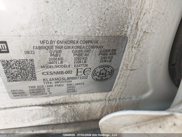 Продаж на аукціоні авто 2024 Buick Encore Gx, vin: KL4AMGSL8RB071032, номер лоту: 12648025