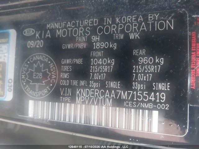 KIA Seltos Ex/ex Premium 2021 KNDERCAA7M7155419 Image 9