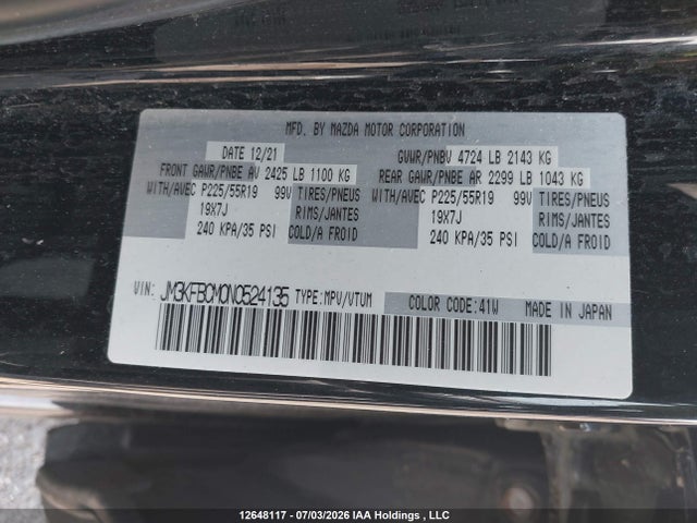 Mazda Cx-5 Preferred 2022 JM3KFBCM0N0524135 Image 9