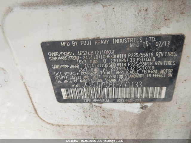 Subaru Forester 2.0xt Touring 2014 JF2SJHPC6EH471133 Image 9