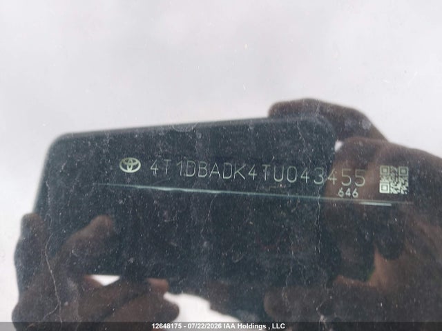 2026 Toyota Camry Hybrid Se Upgrade Awd მანქანა იყიდება აუქციონზე, vin: 4T1DBADK4TU043455, აუქციონის ნომერი: 12648175